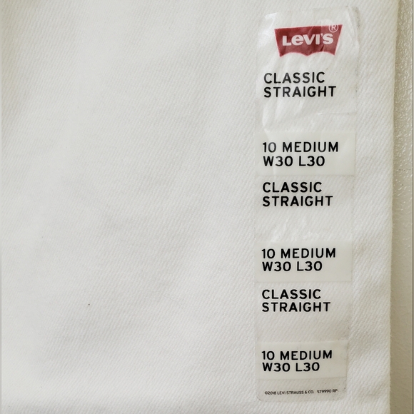 Levi's Womens Classic Straight Denim Jeans NWOT - Picture 5 of 7